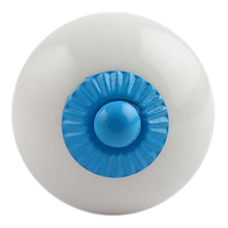 White Turquoise Fitting Ceramic Knob